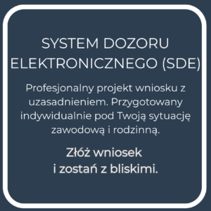 Projekt wniosku o udzielenie zezwolenia na odbywanie kary pozbawienia wolności w SDE